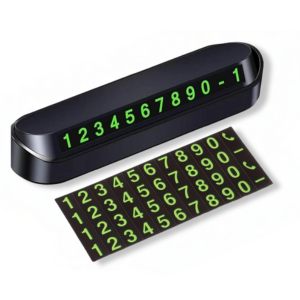 Placuta Numar Telefon Parcare Auto,Negru