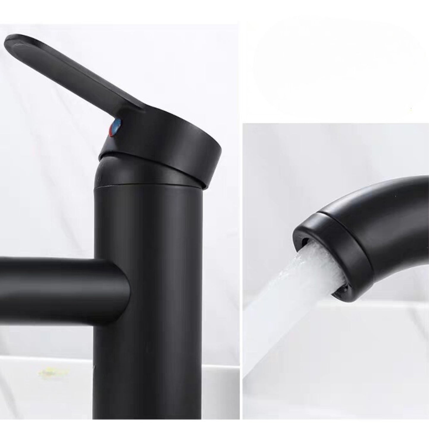 Baterie Chiuveta Baie, Otel Inoxidabil, Negru 30 cm