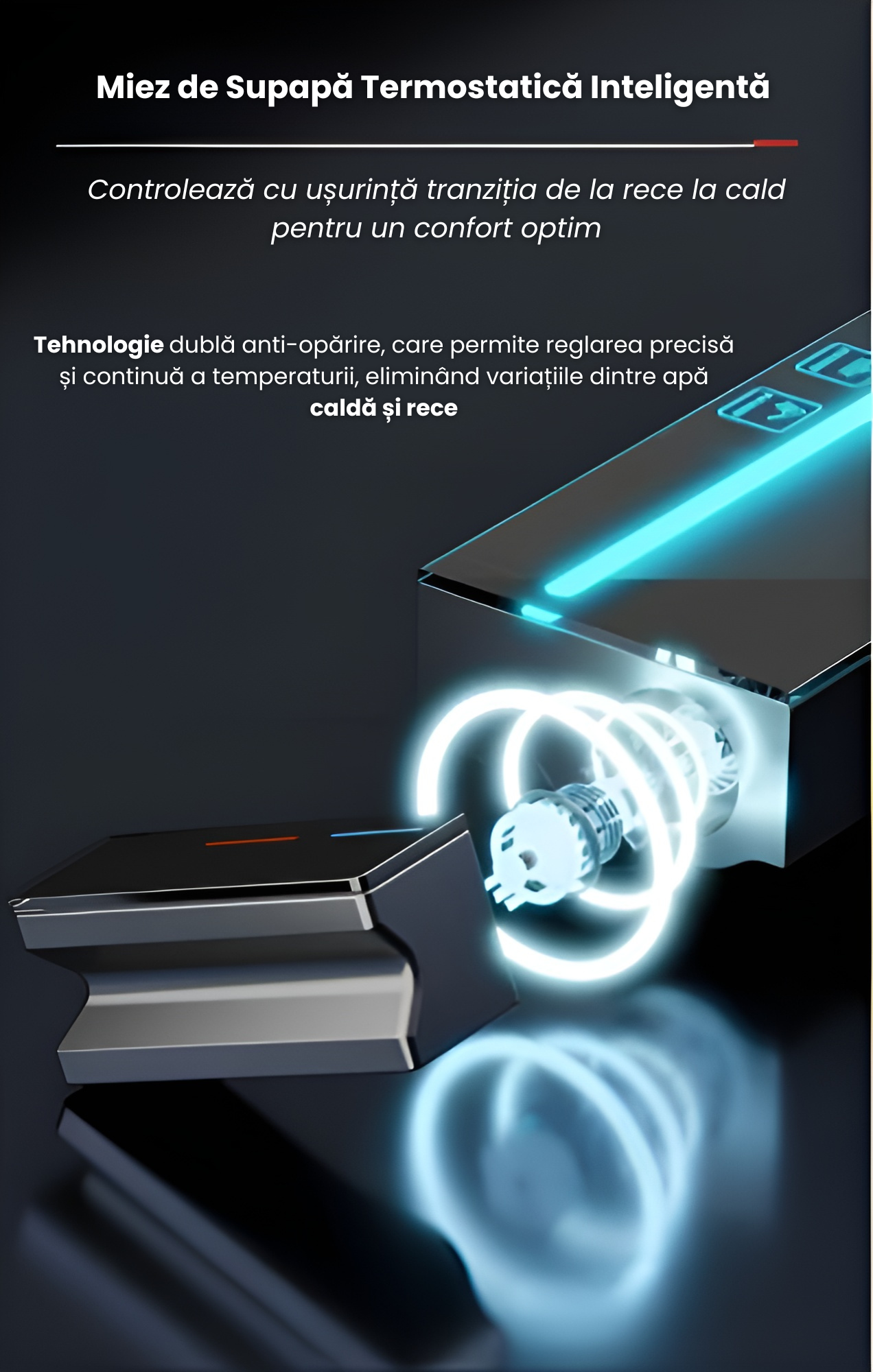 Coloana De Dus Completa, Afisaj Temperatura Digital, Lumini LED