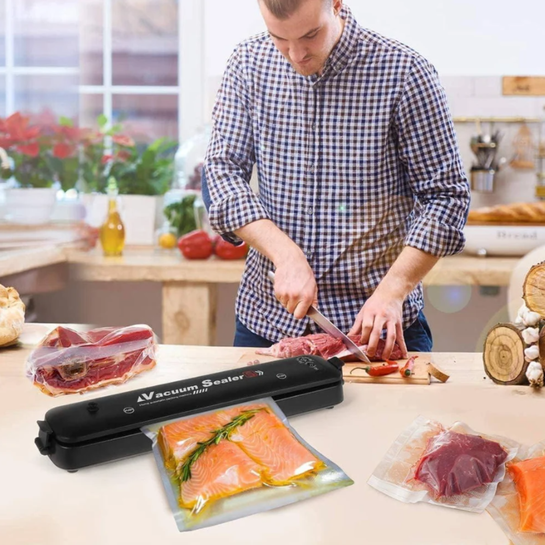 Aparat Vidat Alimente Vacuum Sealer, Sigilare Automata,Negru