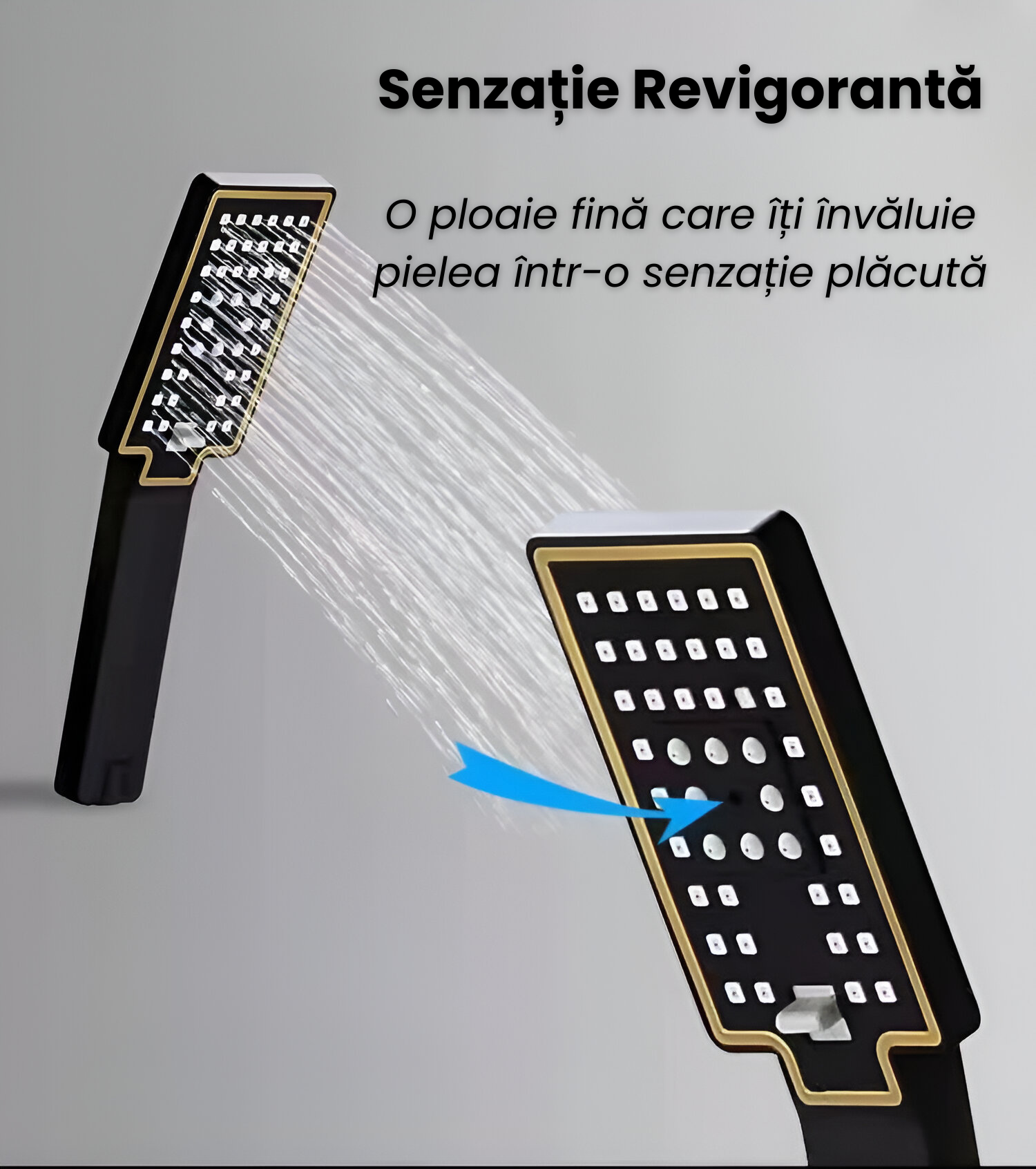 Coloana de Dus Smart, Butoane Interactive, 4 Moduri de Pulverizare,Bronz Negru