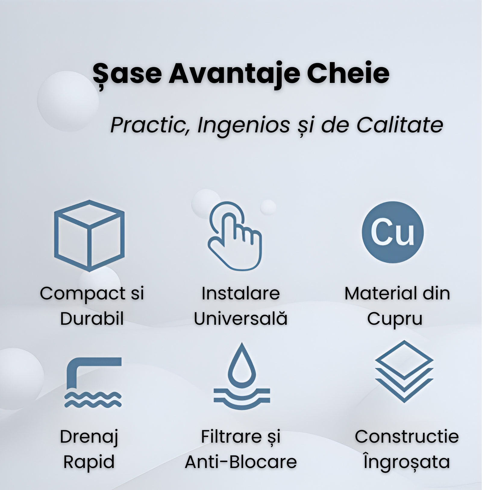 Dop Scurgere Universal pentru Lavoar, Cadă și Bucătărie