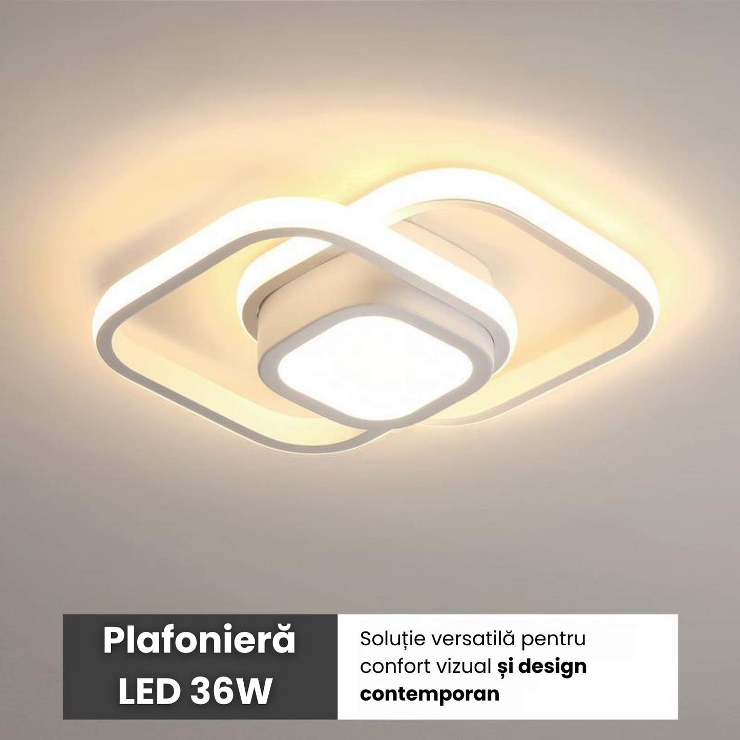 Lustra LED 36W Moderna Cu Senzor Miscarе 120°