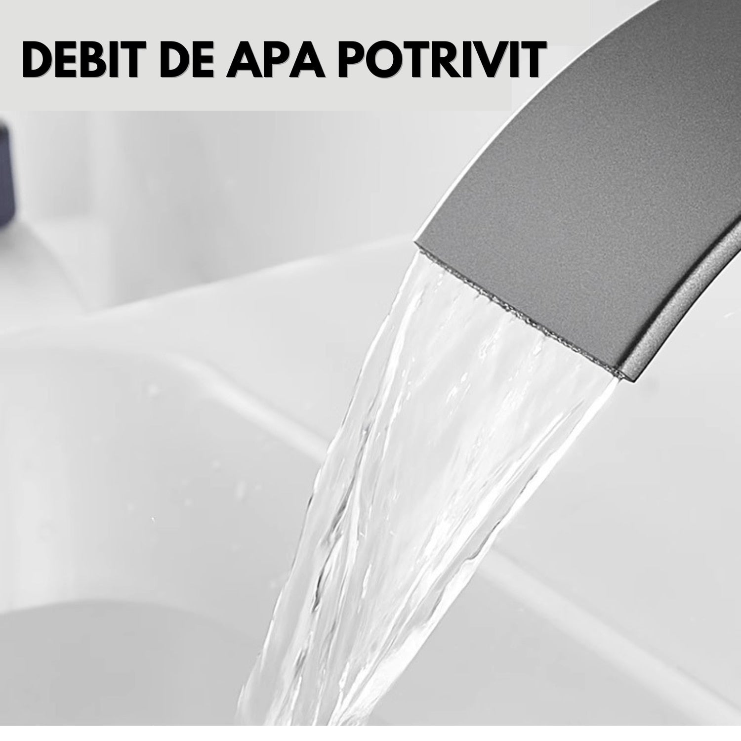 Baterie Chiuveta Baie, Tip Cascada,Argintiu