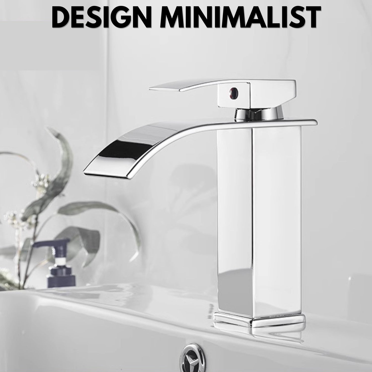 Baterie Chiuveta Baie, Tip Cascada,Argintiu