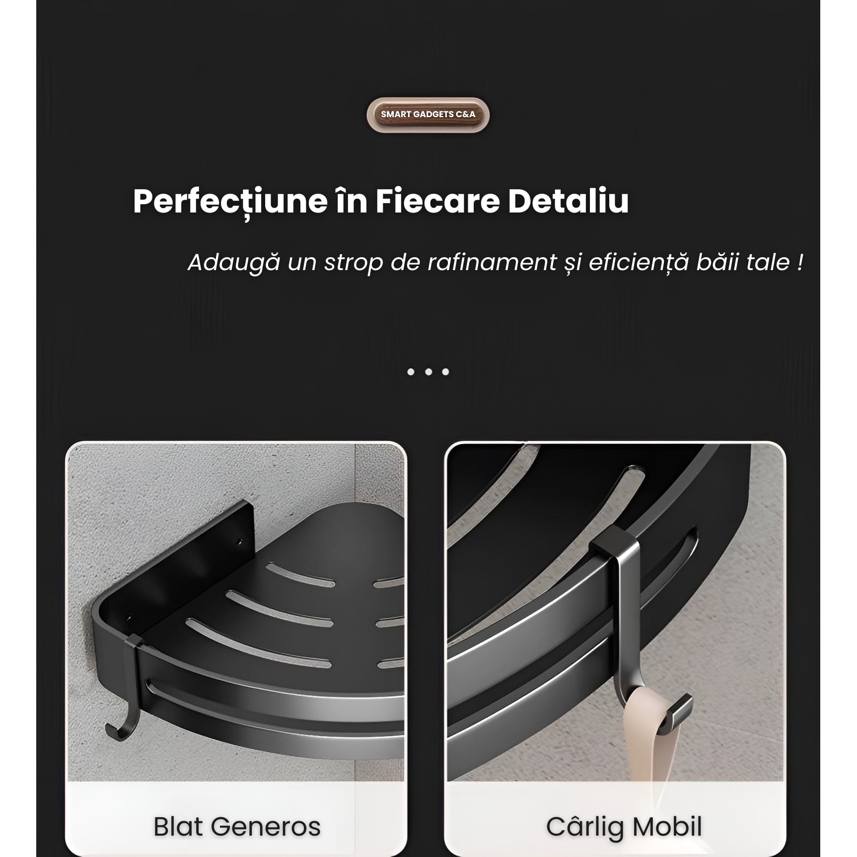 Raft de Dus pentru Colt, 2 Etajere Suspendate,ABS