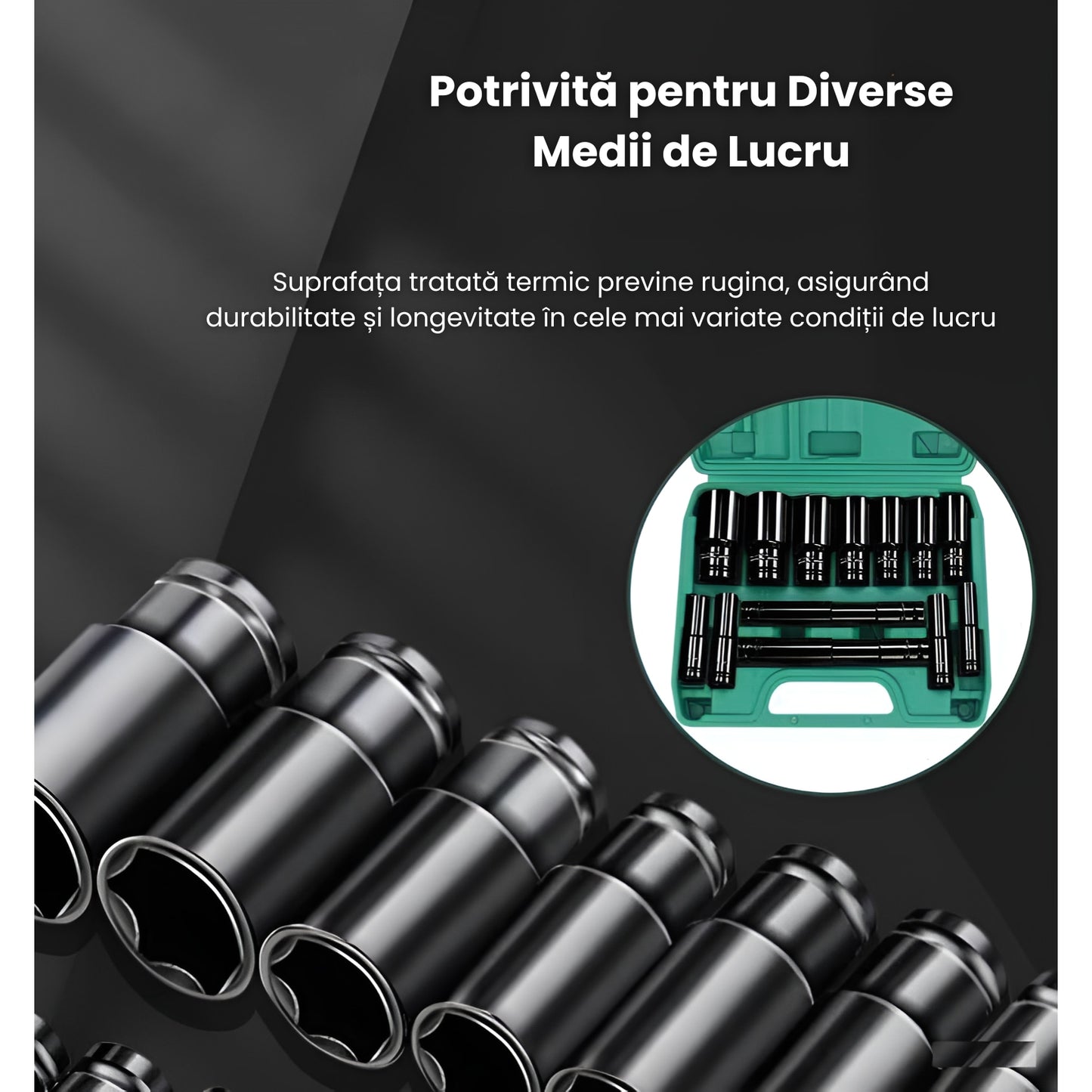 Trusa de Scule Auto/Industrial Profesionala, 216 Piese, Otel CRV, Rezistenta la Rugina, Chei Combinate, Mansoane 1/2, 3/8, 1/4, Chei cu Clichet, Extensii, Biti Torx, Hexagon si Cruci, Surubelnite, Bara de Forta, Adaptoare