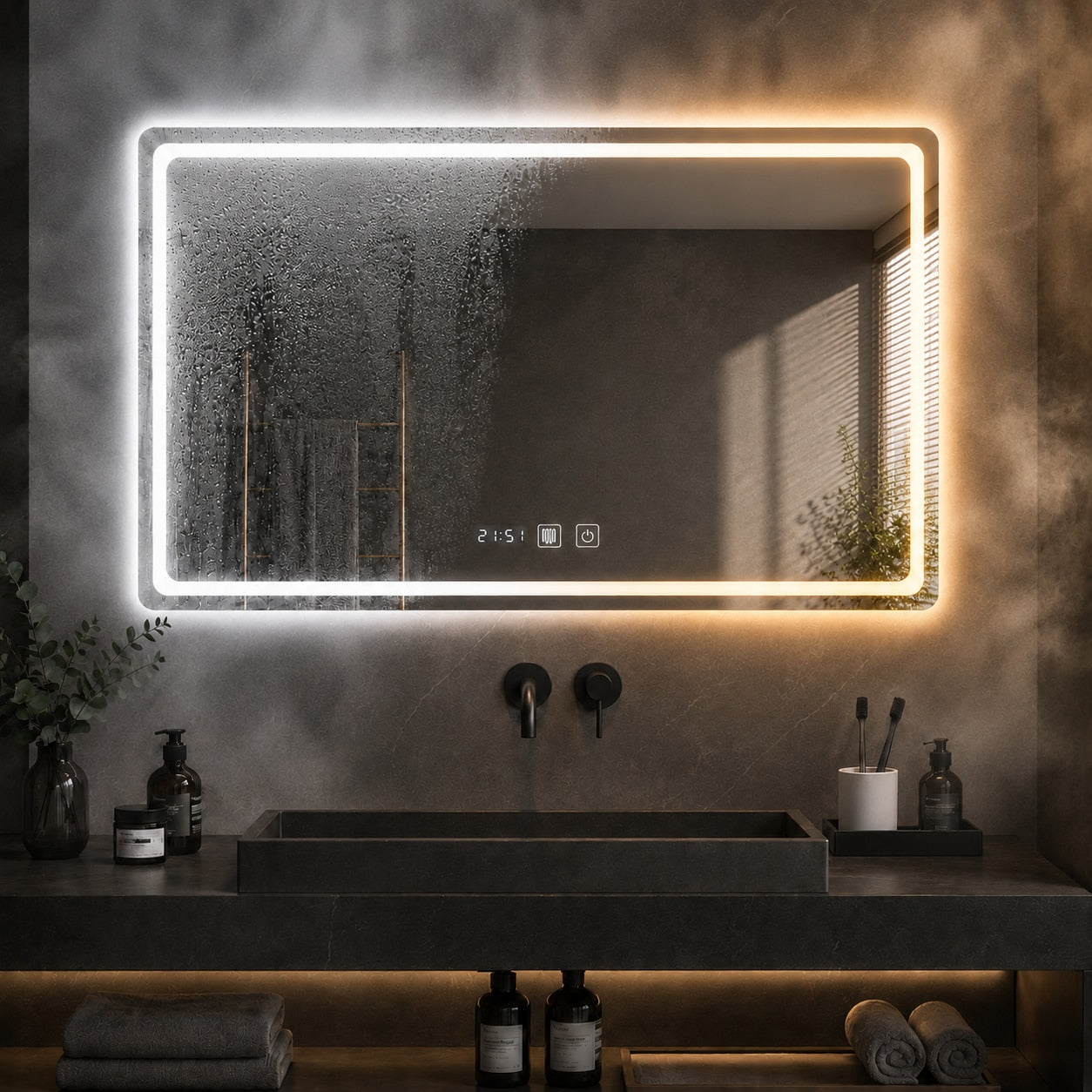 Oglinda LED Baie Smart 70x90 cm