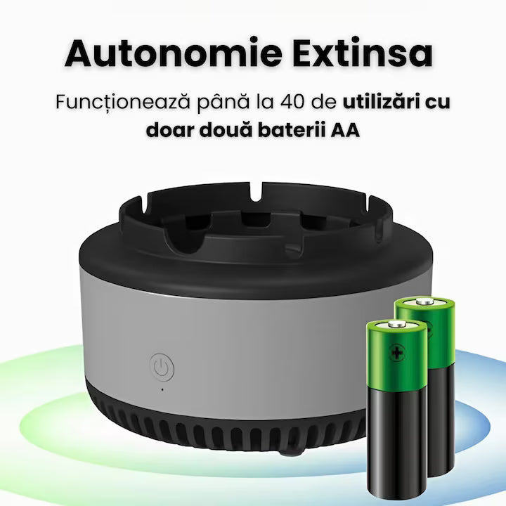 Scrumiera Electrica Cu Filtrare Multipla Si Aspiratie Puternica