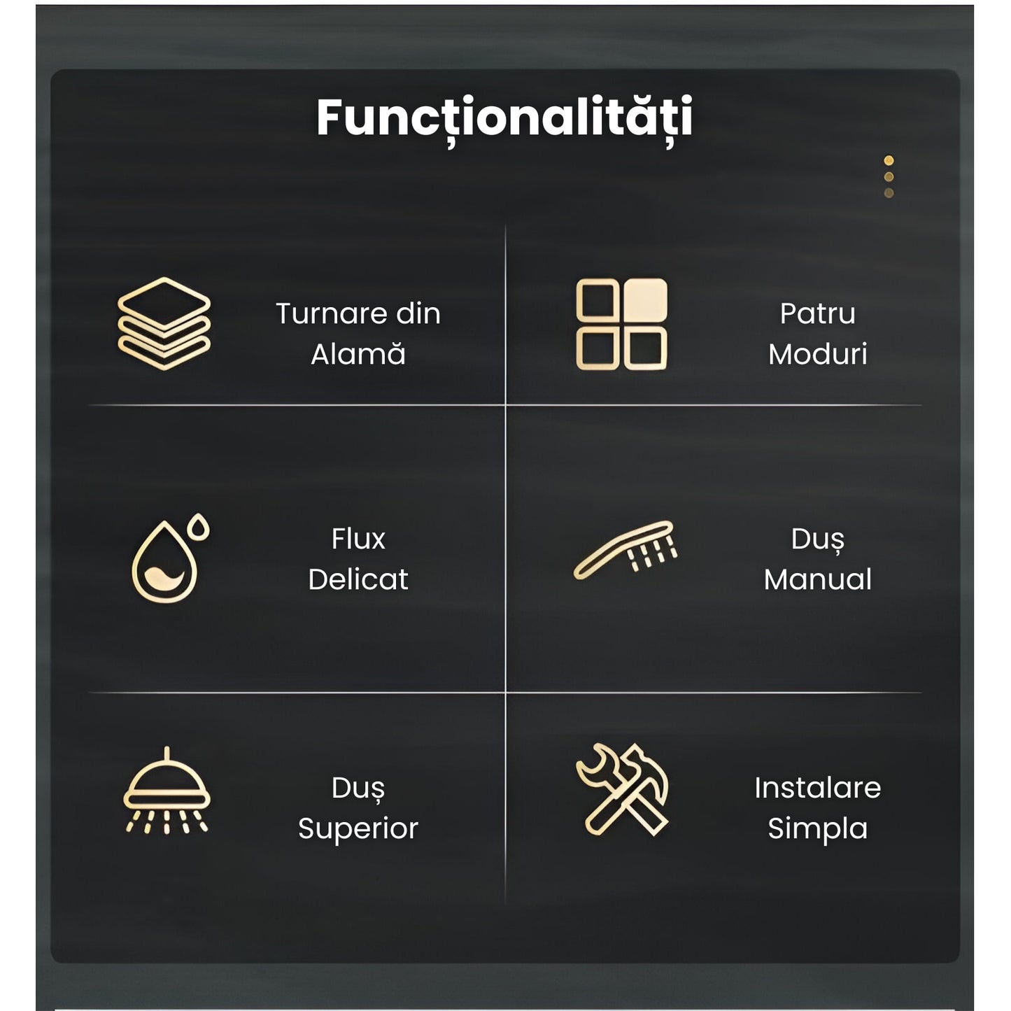 Coloana de Dus Smart, Afisaj LED, Control Termostatic,4 Moduri de Pulverizare, Tehnologie de Pulverizare cu Aer, Lumini LED, Materiale Premium,Negru Intens