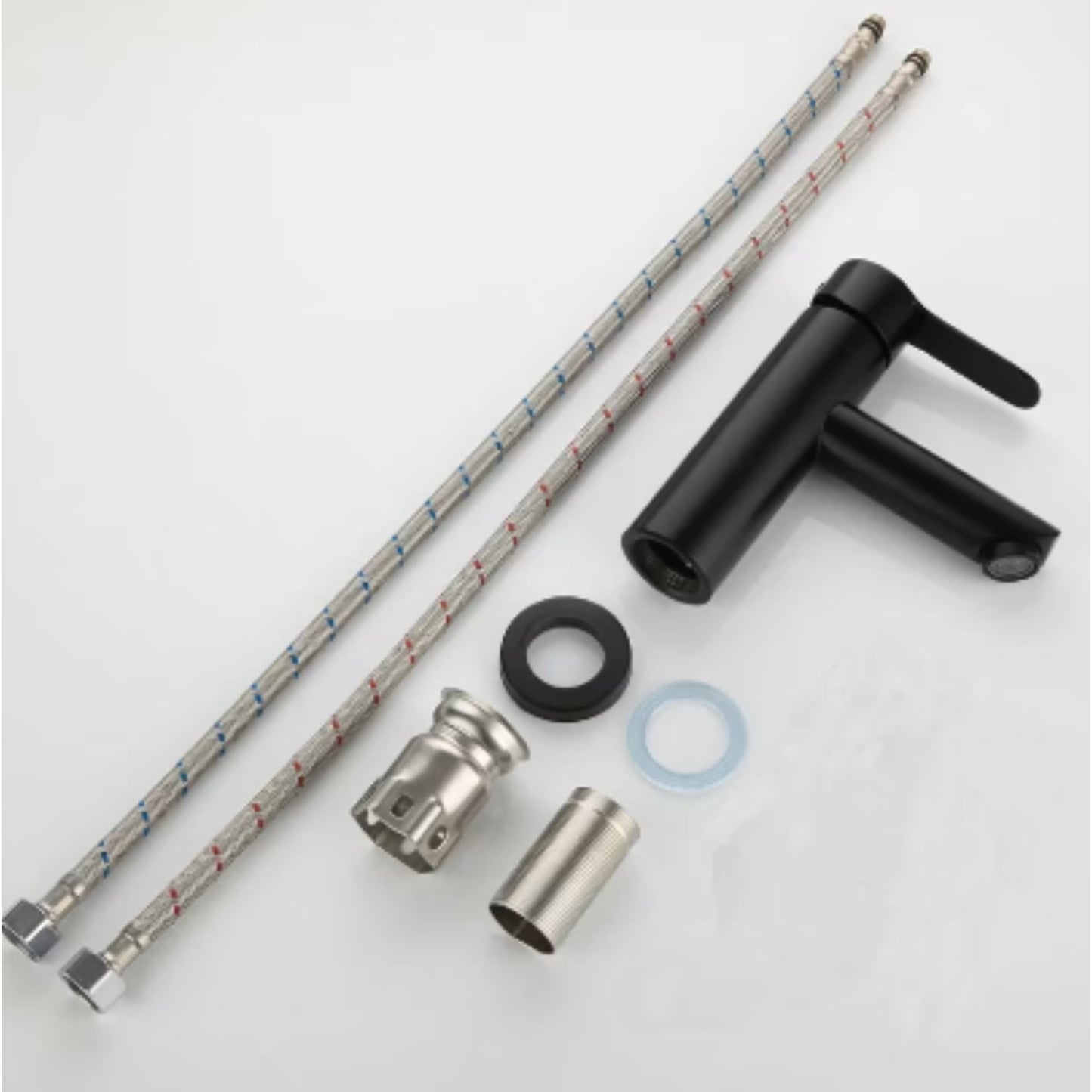 Baterie Chiuveta Baie, Otel Inoxidabil, Racoarde Incluse, Rezistent La Zgarieturi 17 CM