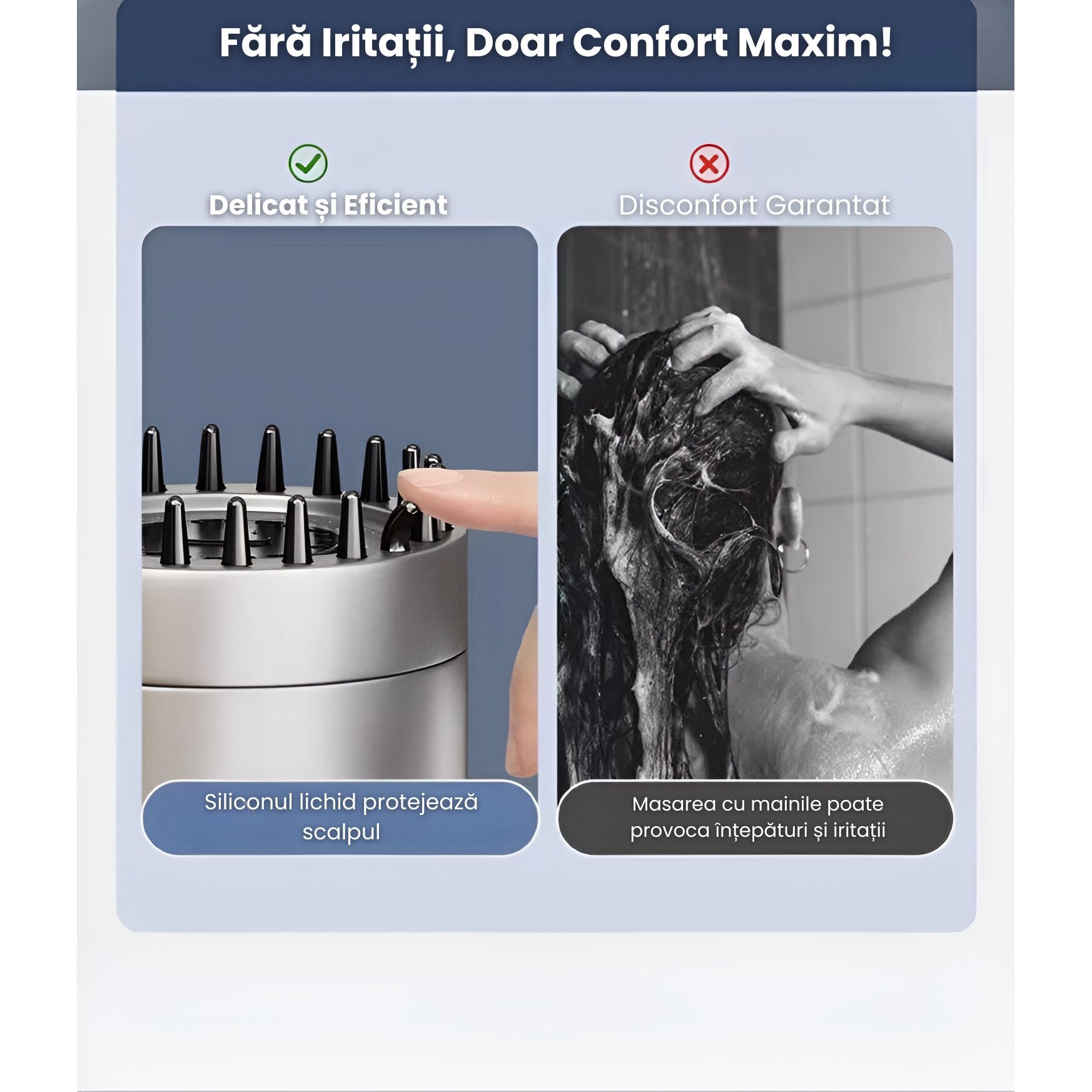 Para Tip Cap de Dus Premium 4 In 1, Buton Oprire-Pornire Jet,Gri